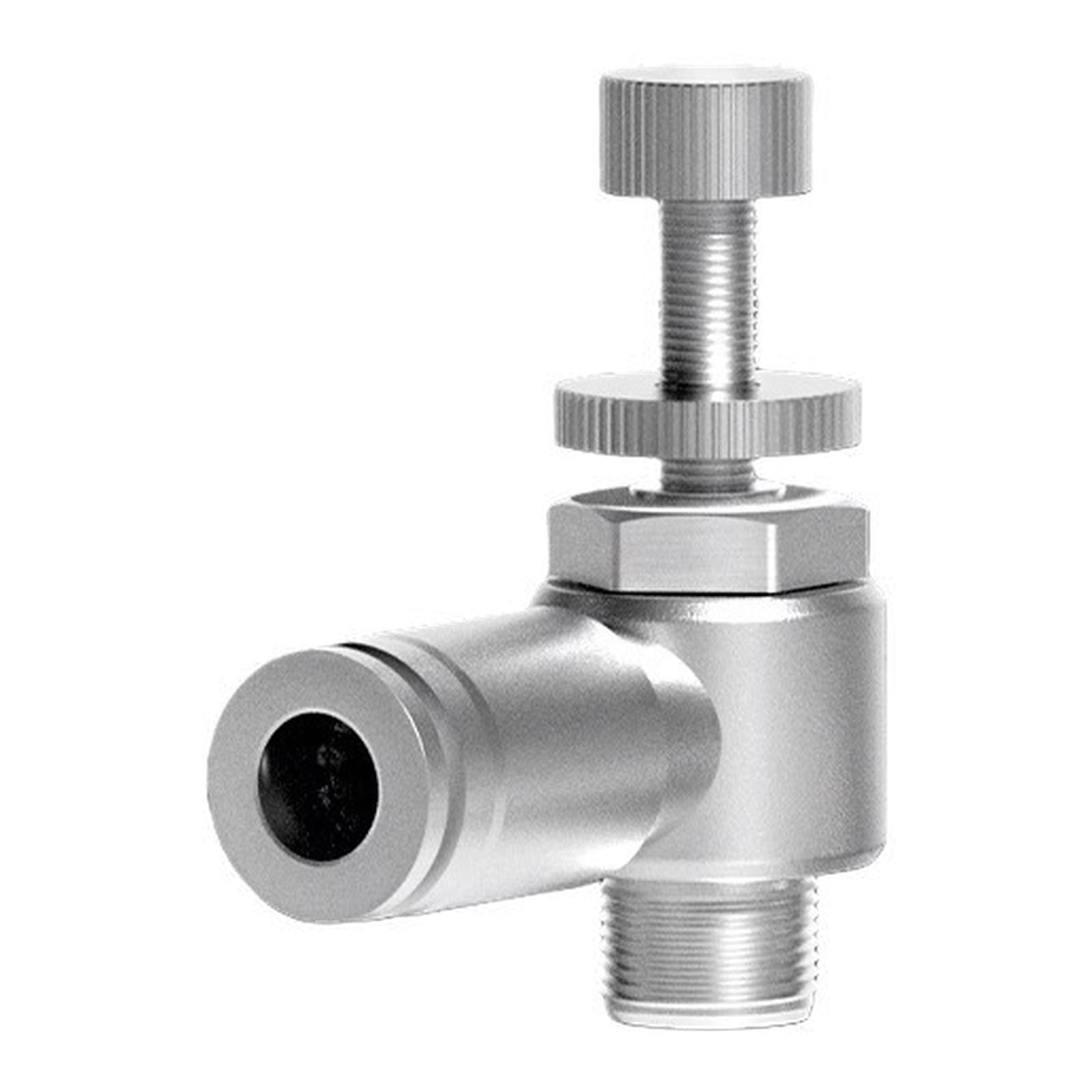 Throttle Valve with M5 Thread Control and Quick Connect Features