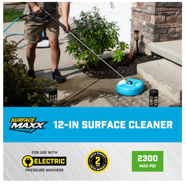 SurfaceMaxx 12” Surface Cleaner 2300 PSI Pressure Washer Attachment SGY-PWA201