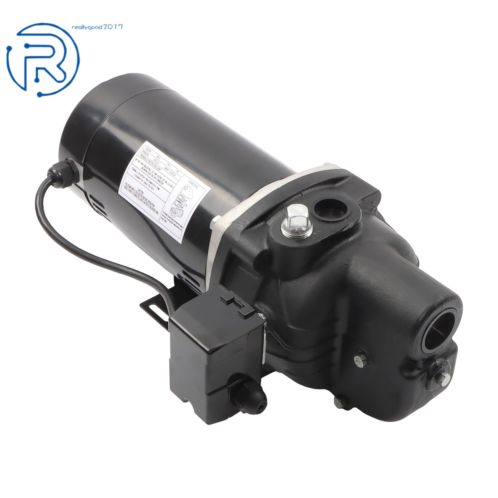 SWS100 1 HP Cast Iron Shallow Well Jet Pump 510 GPH for Wells up to 25 ft
