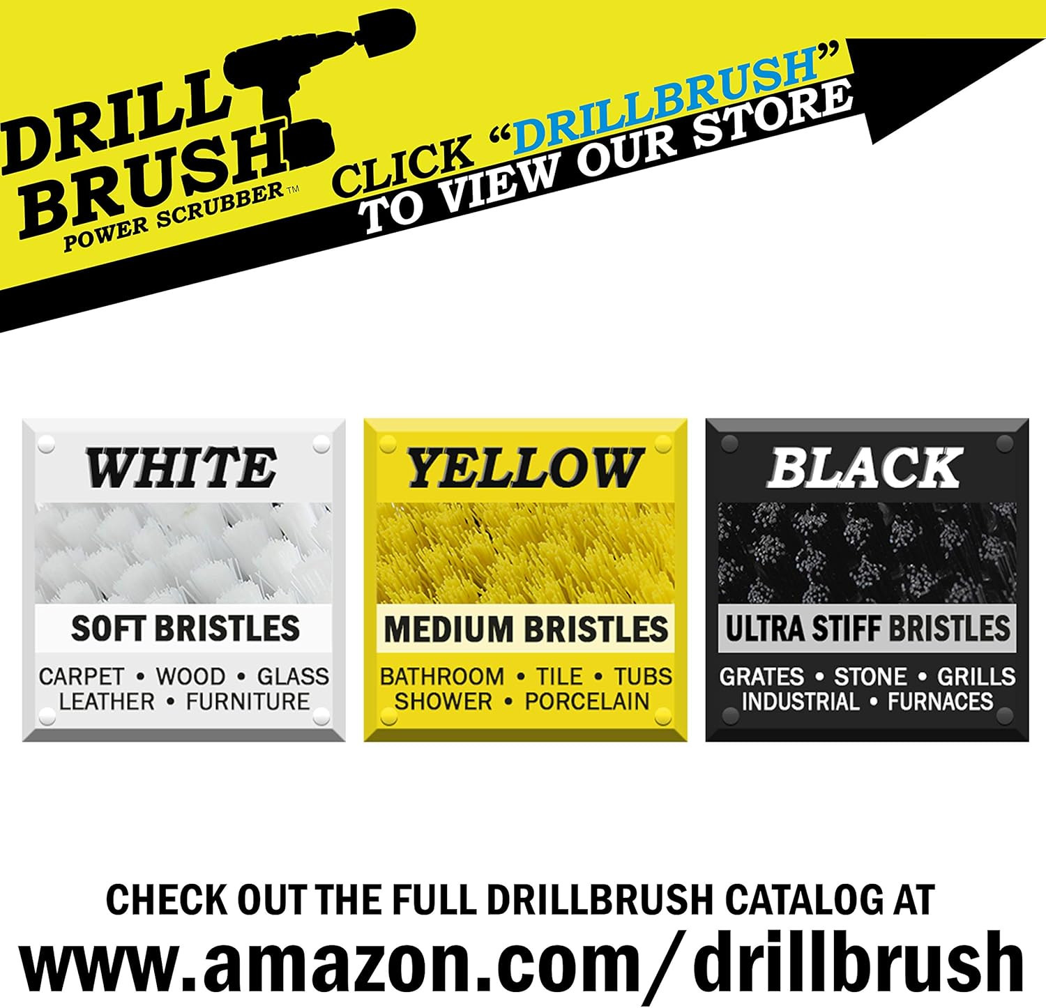 Carpet Cleaner Scrub Brush for Polisher – 7 Inch Soft White Drillbrush with 5/8