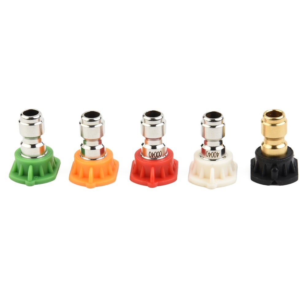 Spray Nozzle Tips 0 15 25 40 Degree 1/4” Male Thread Quick Release Set