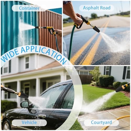 Turbo Nozzle Pressure Washer Tips, Max 4000 PSI, Upgrade 360° Rotating Turbo