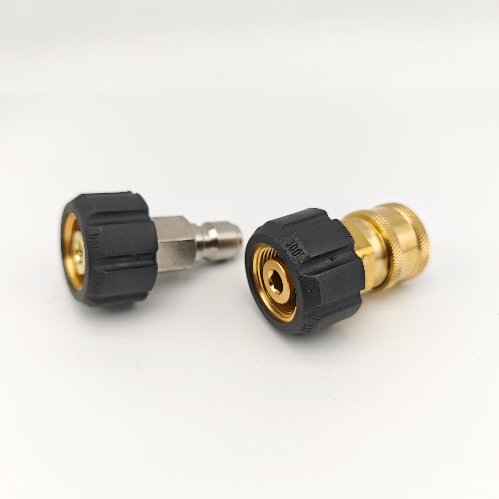 Pressure Washer Hose Adapter Set M22 to 3/8 Quick Connect For Power Washer Hose