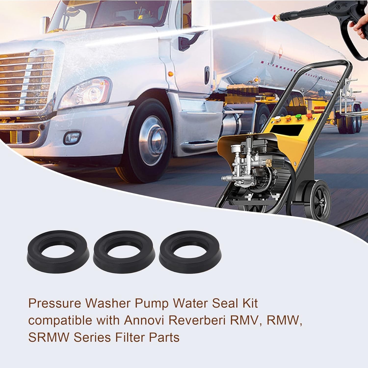 For Annovi Reverberi RMW Series High Pressure Washer Pump Water Seal Kit 42122