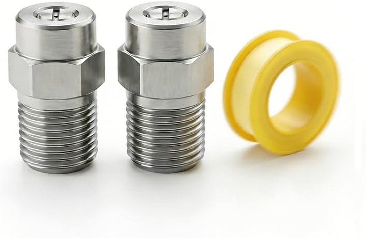 2pcs 25° Pressure Washer Nozzle Tips 2.0 Orifice 1/4″ NPT 4000 PSI