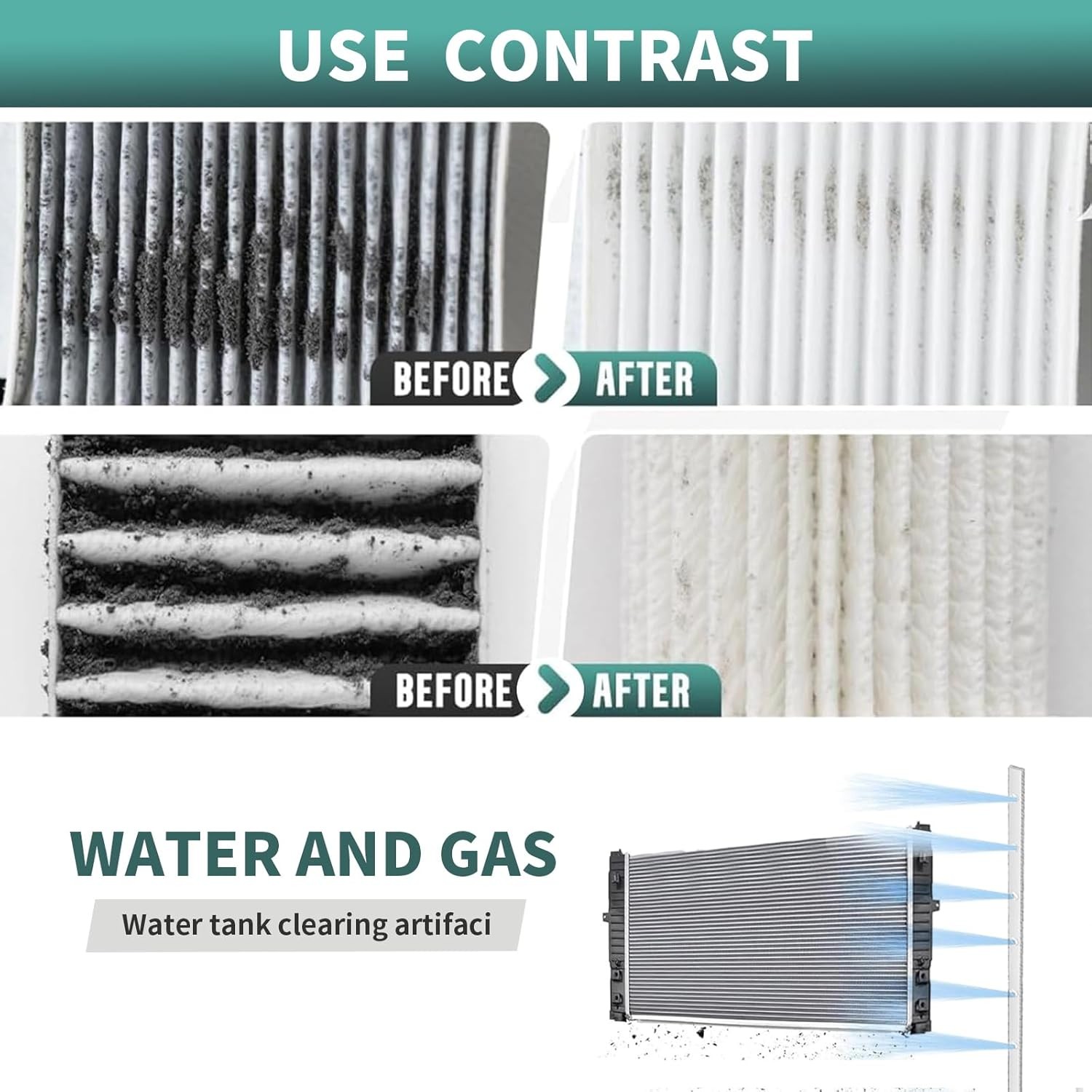Portable Radiator Cleaning Wand – 31.5″ Flush Tool with Tips & Quick Couplers