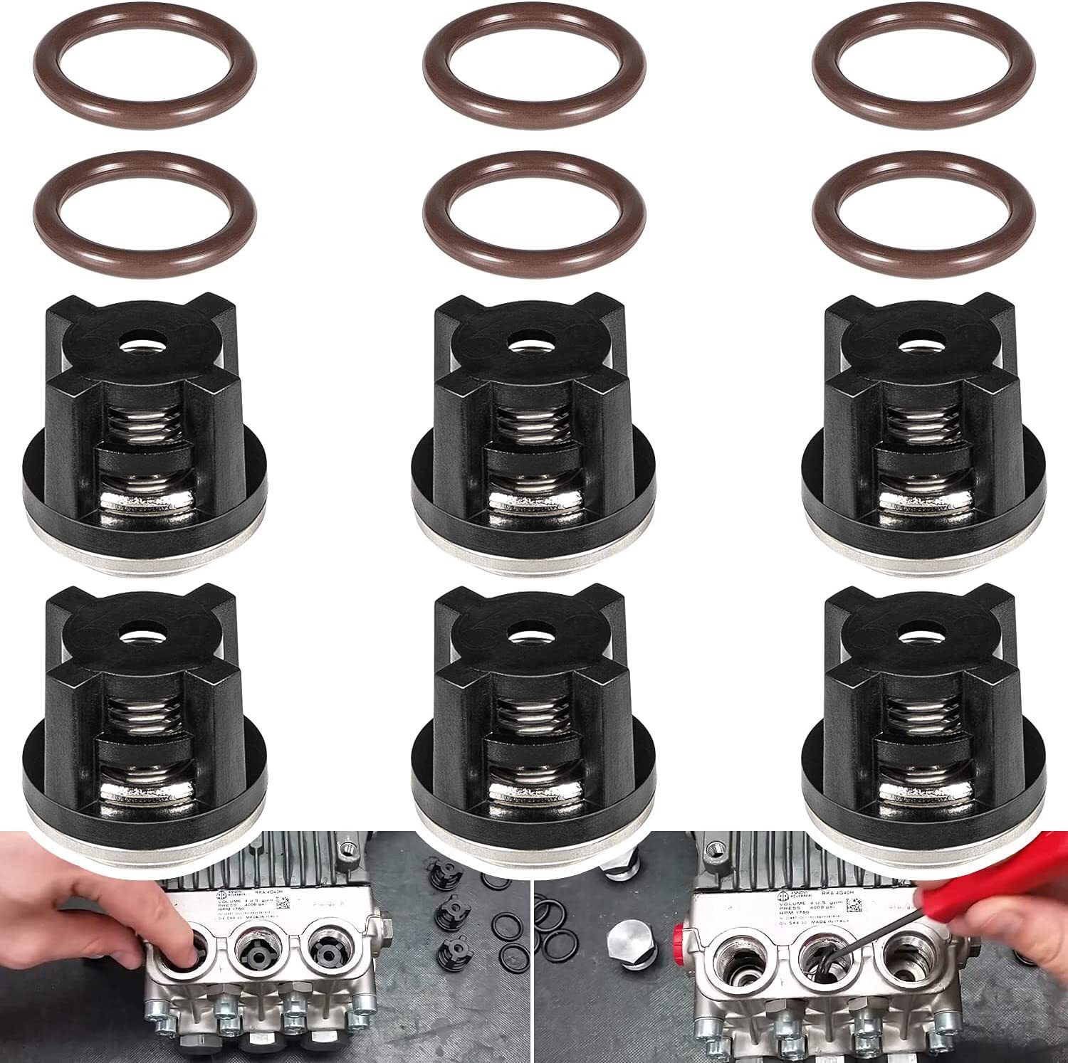 AR1828 Check Valve Kit for Annovi Reverberi Fits RRV, RKV, XRCV Models 18mm