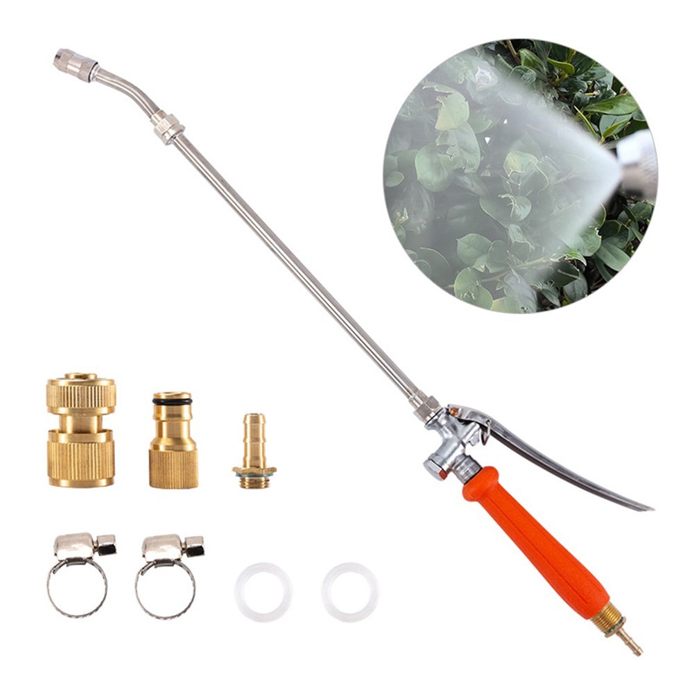 Adjustable Spray Wand with Lockable Handle for Garden and Outdoor Cleaning