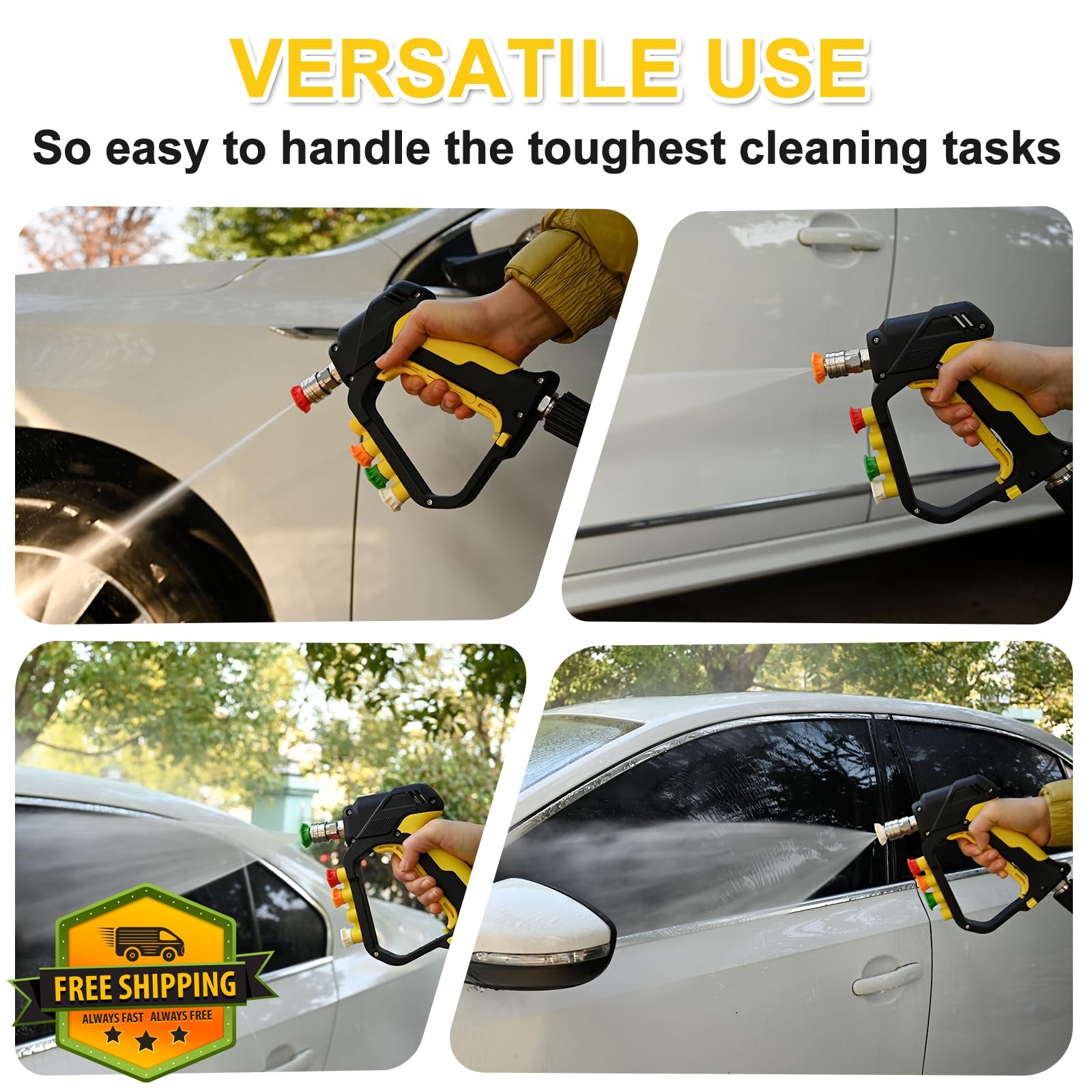 BEAR FORCE Pressure Washer Gun 5 Tips Set