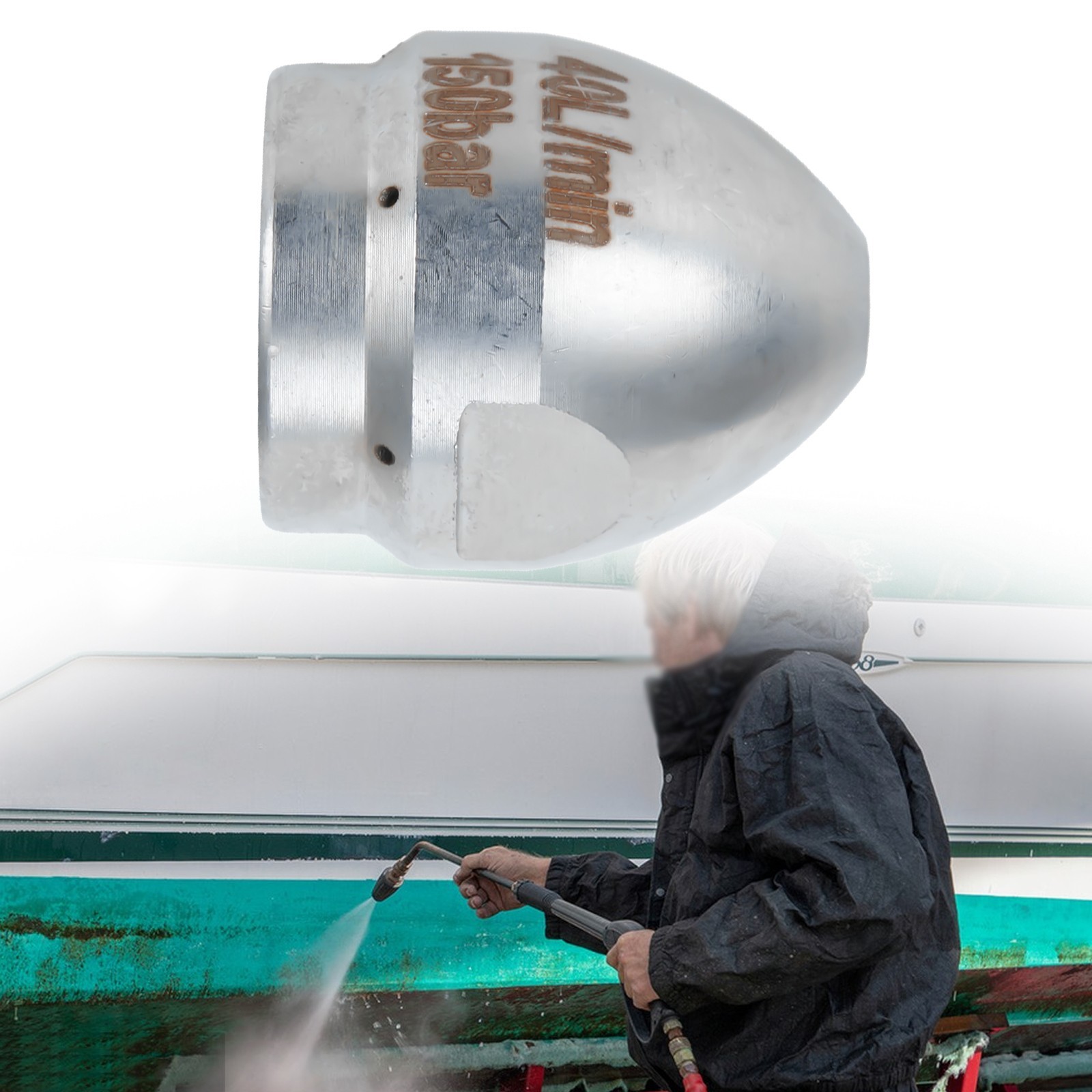 High Performance Nozzle for Efficient For Heavy Dirty Cleaning (40L Output)