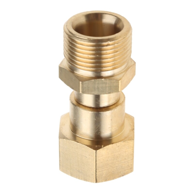 Industrial High Pressure Washer Rotating Joint Connector M22 360 Degree Rotation