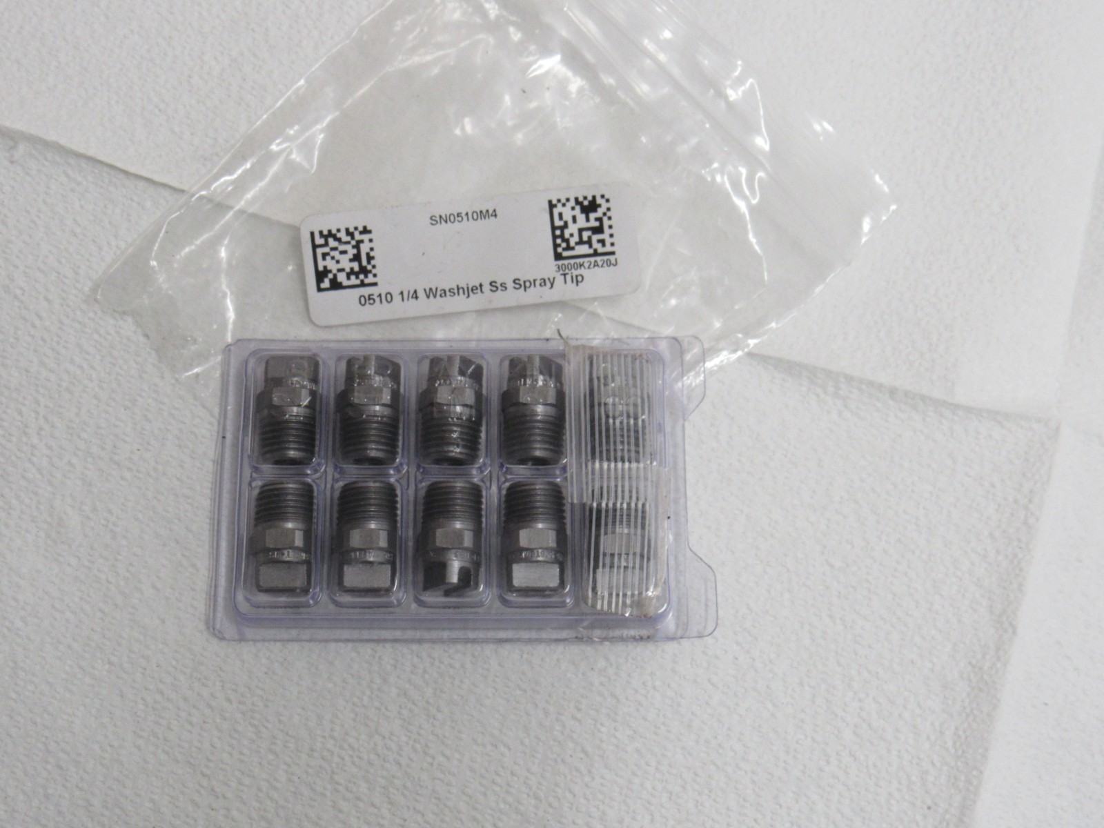 Pack of 10 WashJet Stainless Steel Spray Tips 1/4″ 0510 SN0510M4