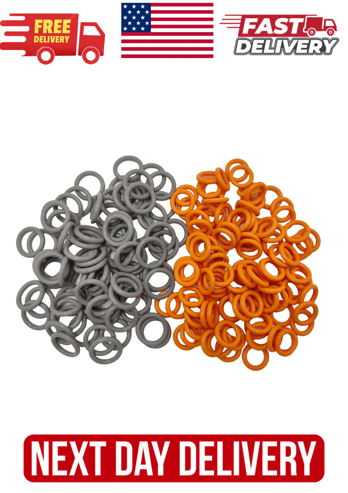 1/4″ & 3/8” Pressure Washer Quick Coulper Colored O-Rings 50+50 100 Pack （Or…