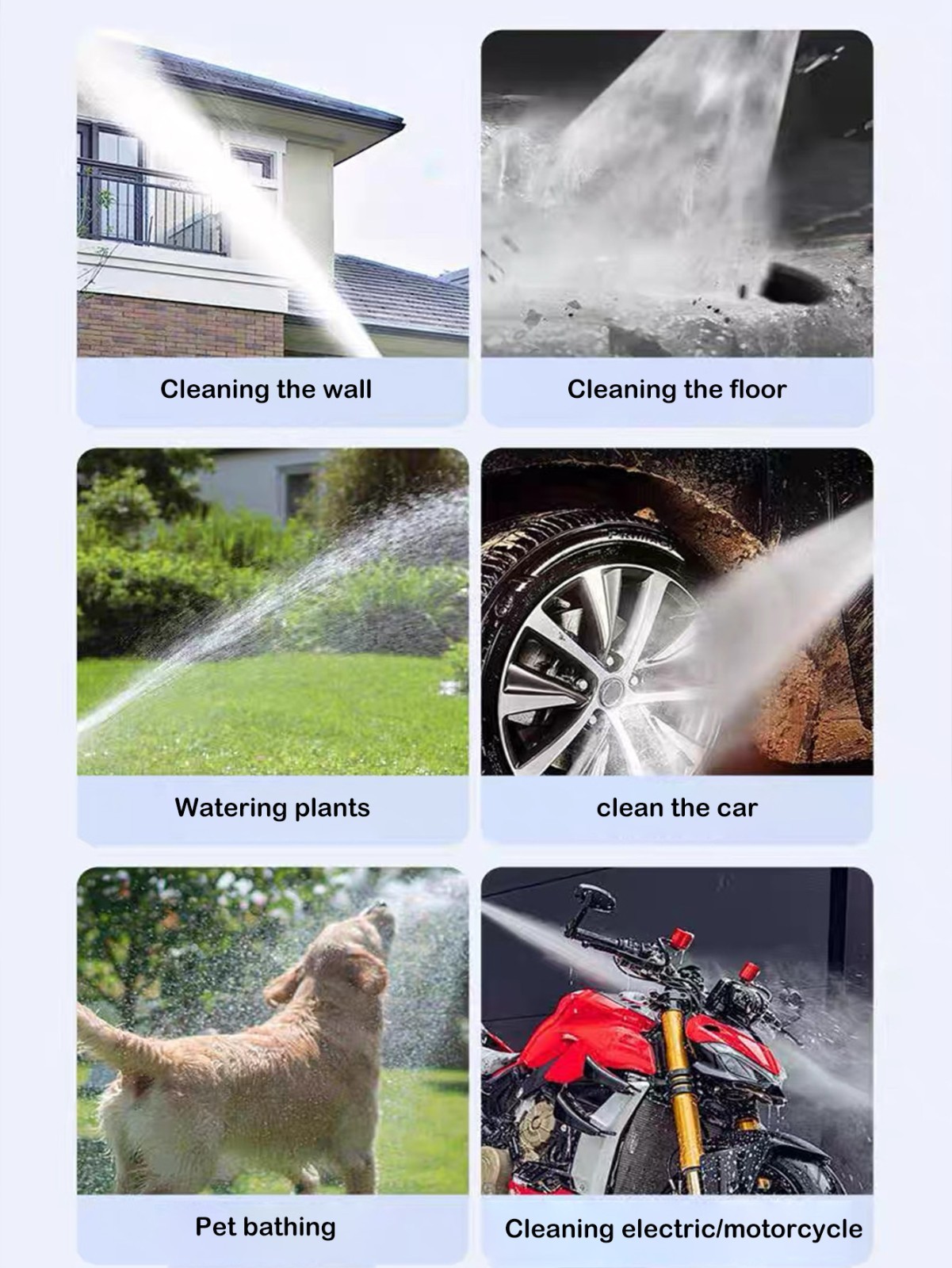 Electric Pressure Washer 2175 PSI Portable Power Washer 1.85GPM 23ft Hose