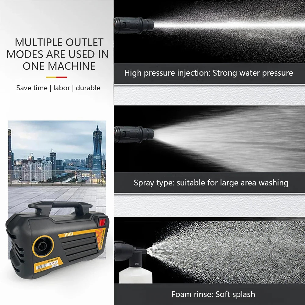 3000W Powerful Electric High Pressure Car Washer 220V/110V Home Cleaning Machine