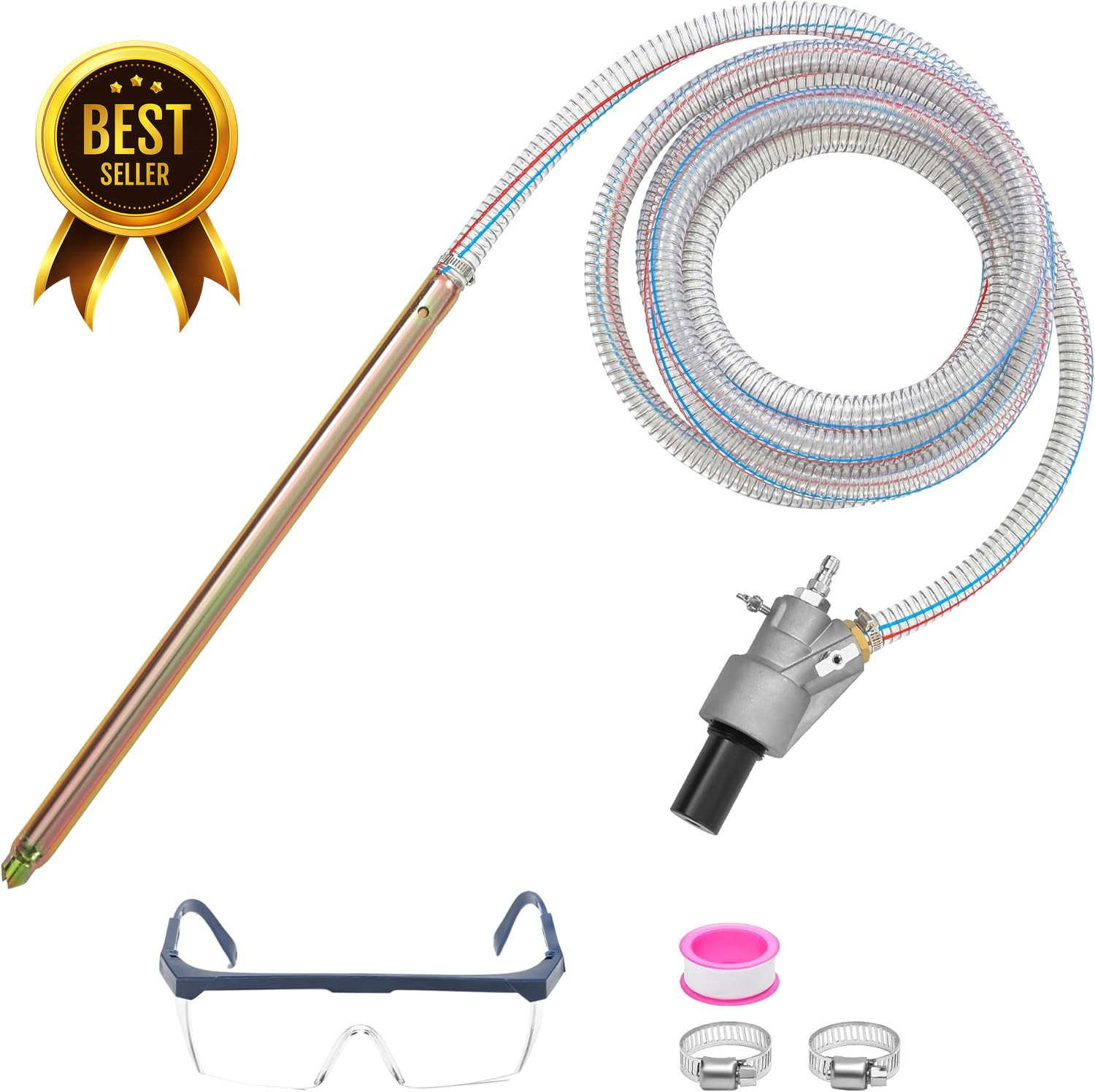 Pressure Washer Sandblasting Kit 5000 PSI Wet Sand Blaster Attachment 8.0 GPM Po