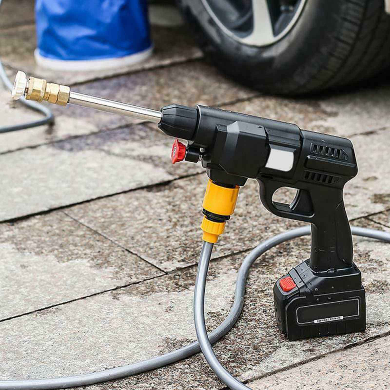 24V lithium high voltage car washing gun portable wireless small Car Washer Set