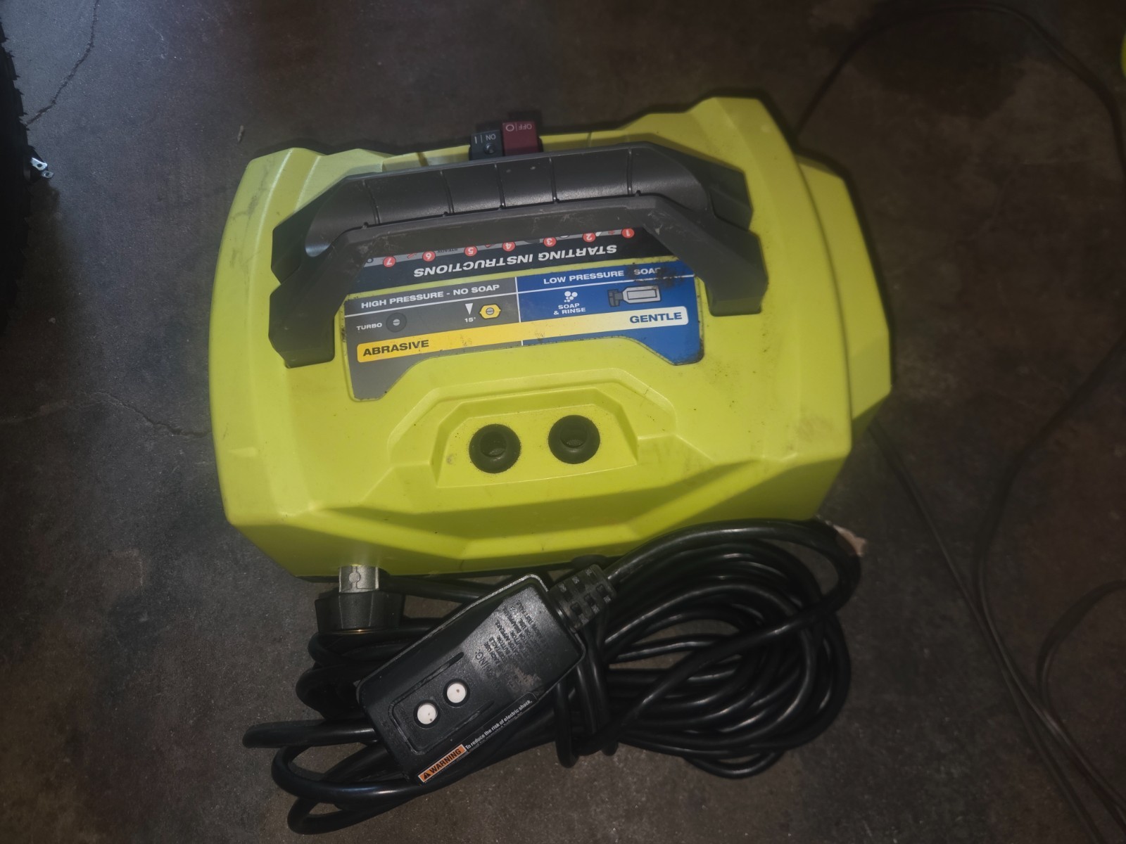 Ryobi 1800 Psi 1 2 Gpm Cold Water Corded Electric Pressure Washer pump only