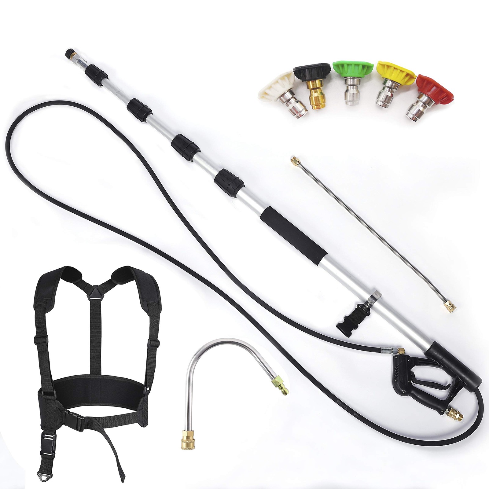 Pressure Washers Telescoping Extension Wand Commercial Grade 4000 psi Spray Pole