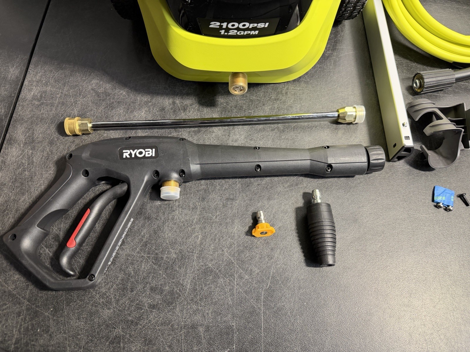 RYOBI RY142022 2100 PSI 1.2 GPM Electric Pressure Washer Tested No Foamer