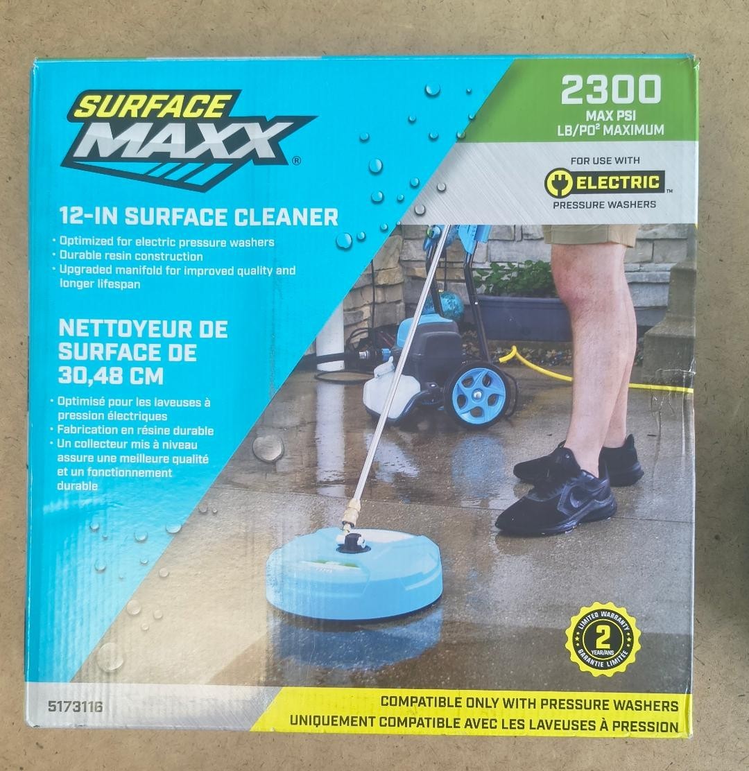 SurfaceMaxx 12” Surface Cleaner 2300 PSI Pressure Washer Attachment SGY-PWA201
