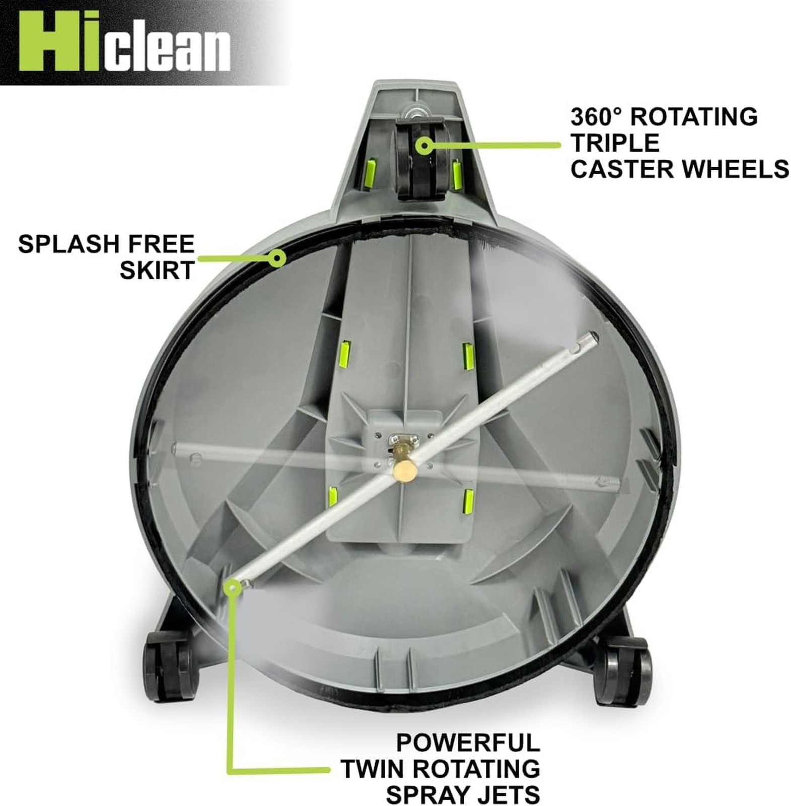 12 Inch Electric Pressure Washer Surface Cleaner with Wheels, 3200 PSI Max