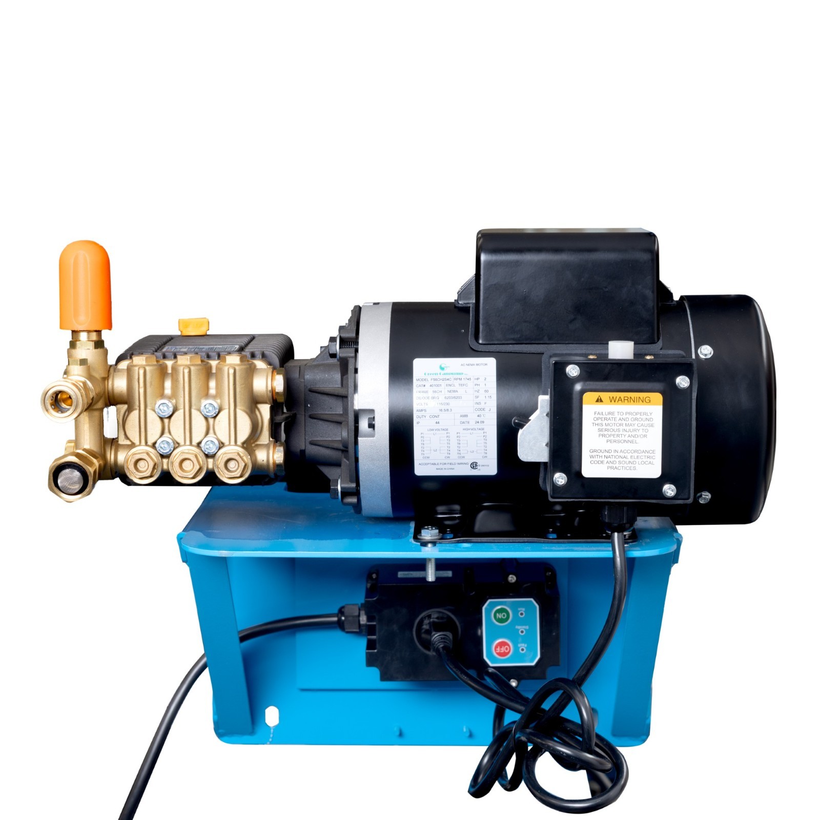 Canpump Wall-Mount Pressure Washer: 2 hp Motor 115 V, Auto Start-Stop