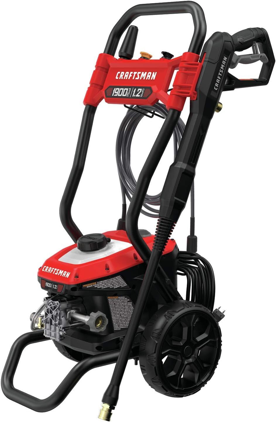 Electric Corded Electric Pressure Washer Cold Water 1900 -PSI 1.2-GPM