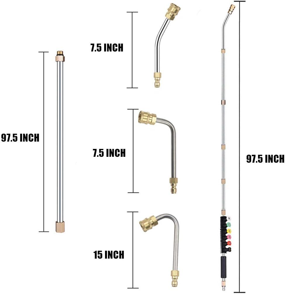 Selkie Pressure Washer Extension Wand Upgrade Power Washer Lance with Spray Nozz