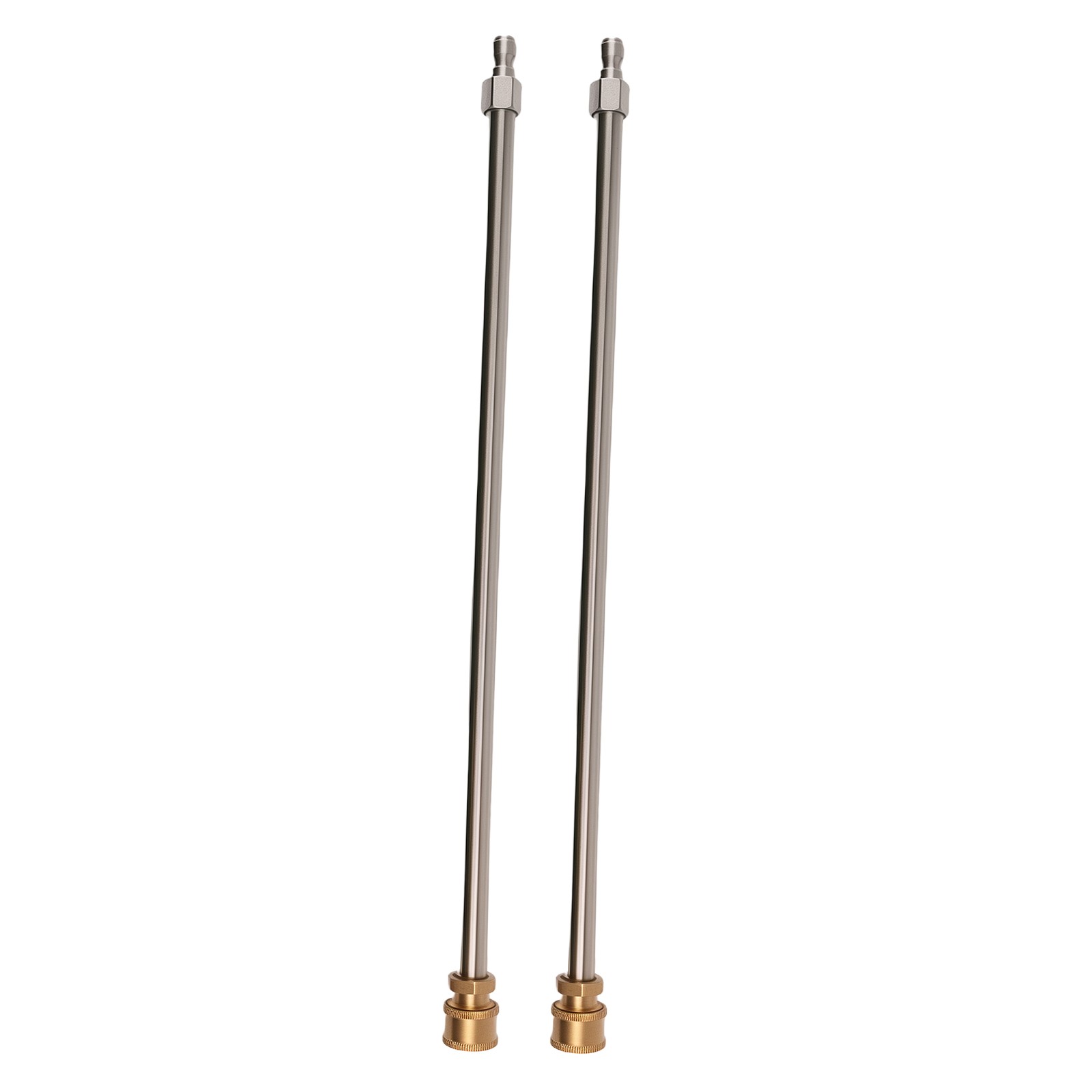 2PC Stainless Steel QC Extension Lance Kit for Pressure Washer 4000PSI Maximum