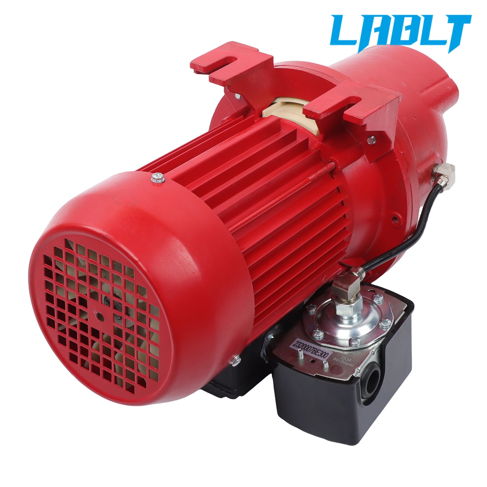 LABLT Red Shallow Well Jet Pump 3/4 HP 13 GPM Cast Iron, 115/230V Dual Voltage