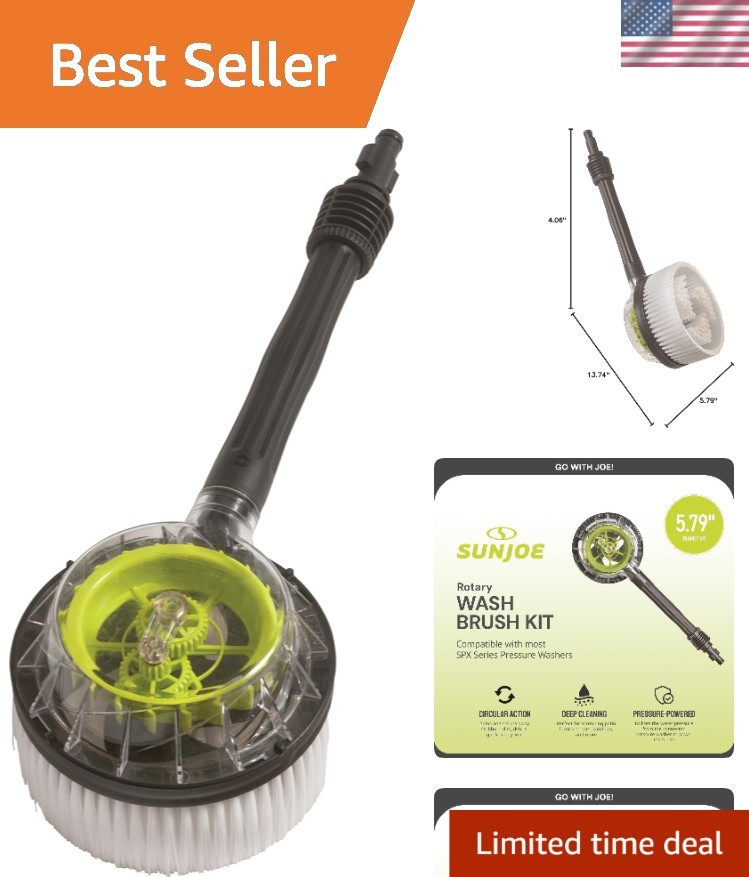 Professional Deep-Cleaning Rotary Brush Kit for SPX Pressure Washers – Green