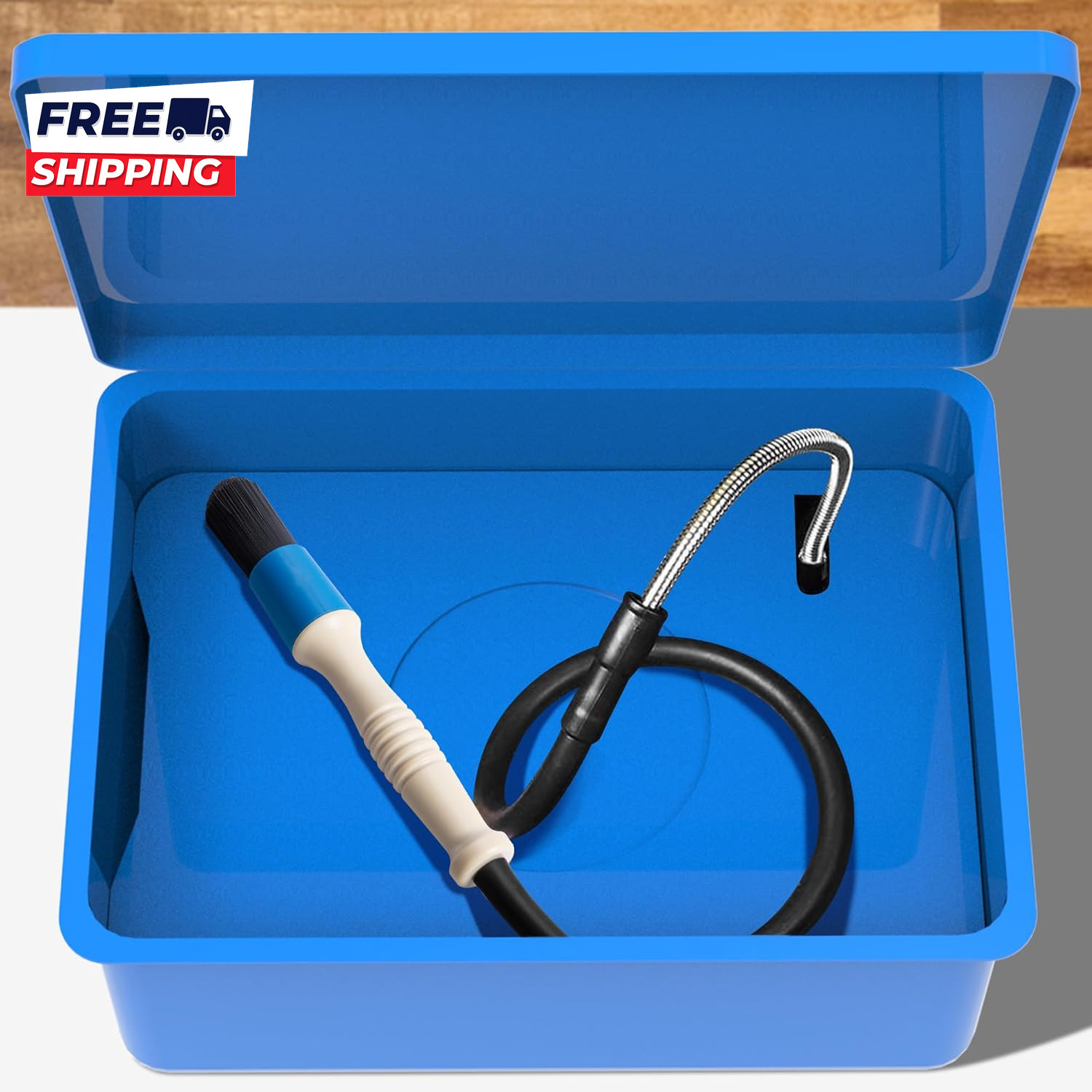 Parts Washer Brush with 31 Inch Hose Wear Resistant Parts Cleaning Brush Parts