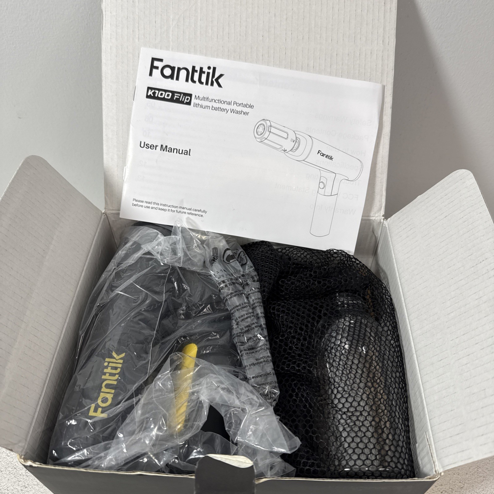 Fanttik K100 Flip Multifunctional Portable Sprayer Foldable Washer 174 PSI