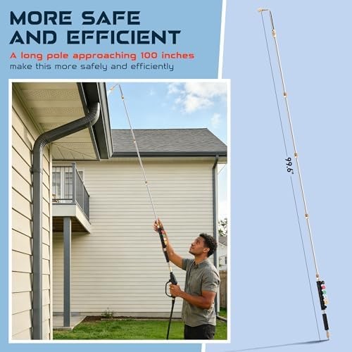 Pressure Washer Extension Wand 9 Pack with 6 Nozzle Tips 4000 PSI