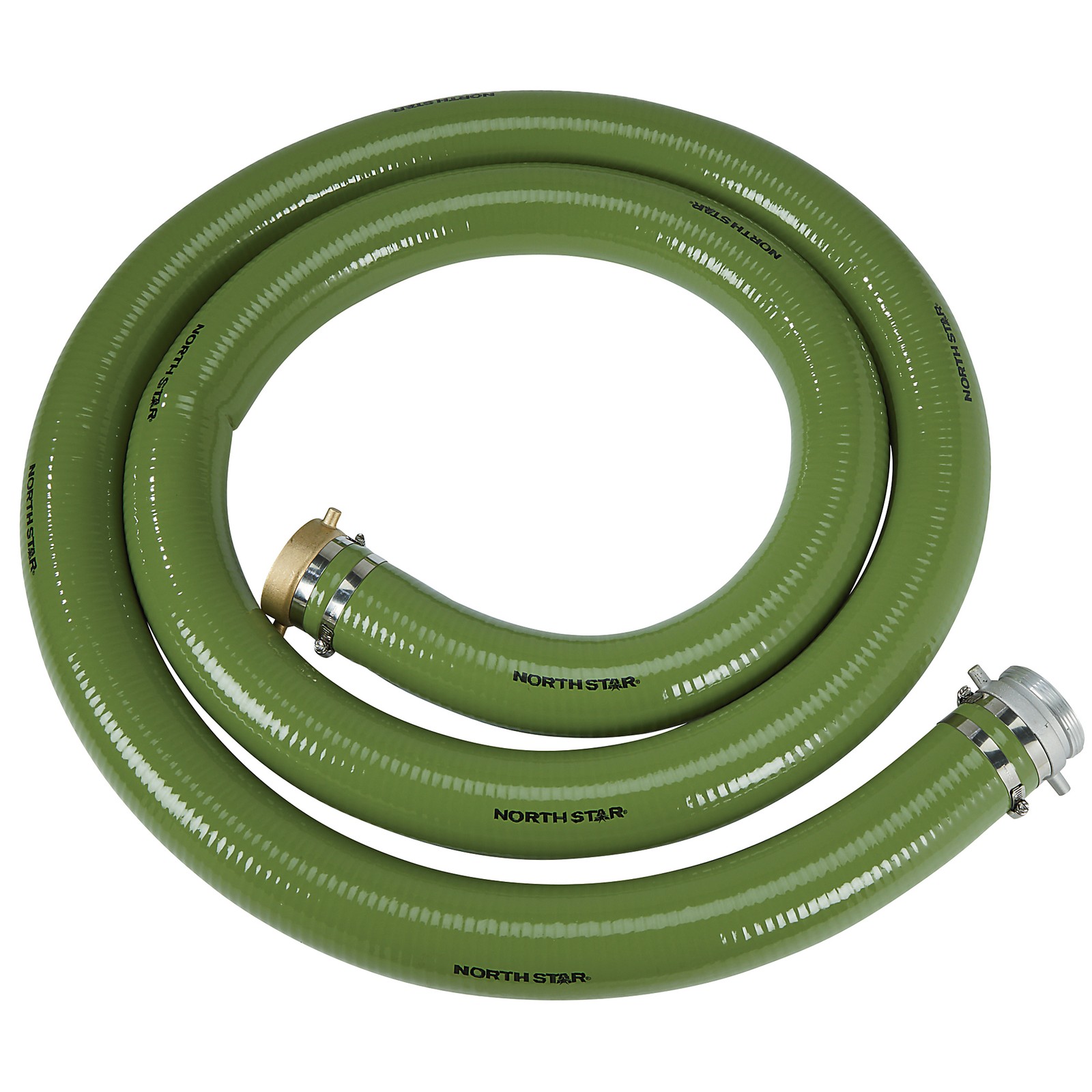 NorthStar Water Pump Suction Hose, 3in. x 15ft., 60 Max. PSI, PVC,