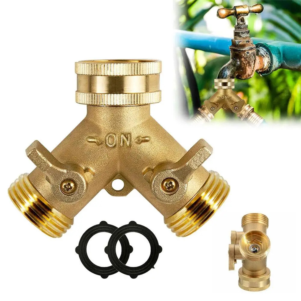 Brass Faucet Tap Connector Mixer Hose Adaptor Quick Connecter 3/4 Copper Hose Co