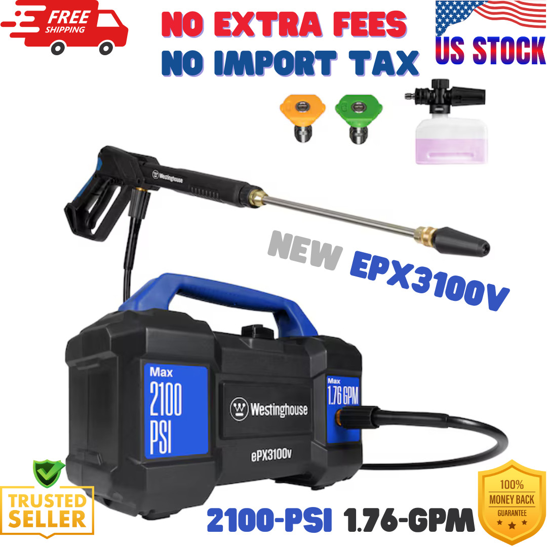 Westinghouse ePX3100v Compact, Box Style With Turbo Nozzle Max 2100-PSI 1.76-GPM