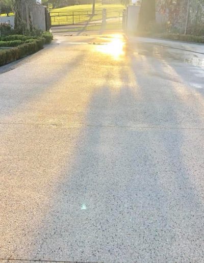 Beautiful Drive way with Sunset after being High Pressure Cleaned - High Pressure cleaning Specialist Melbourne