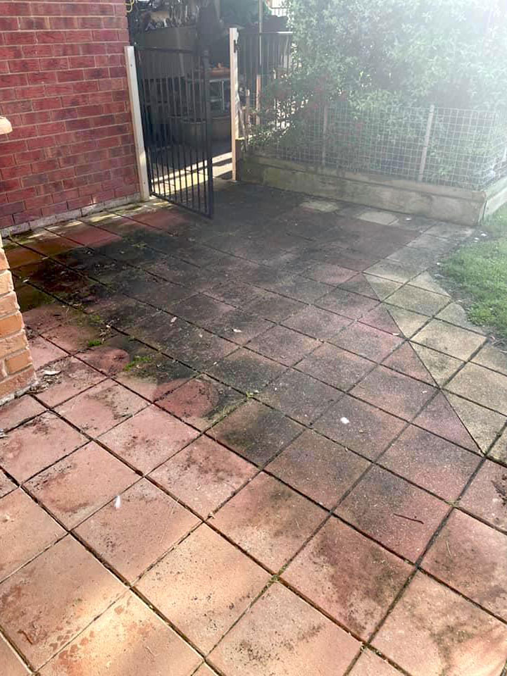 Before-High Pressure Cleaning